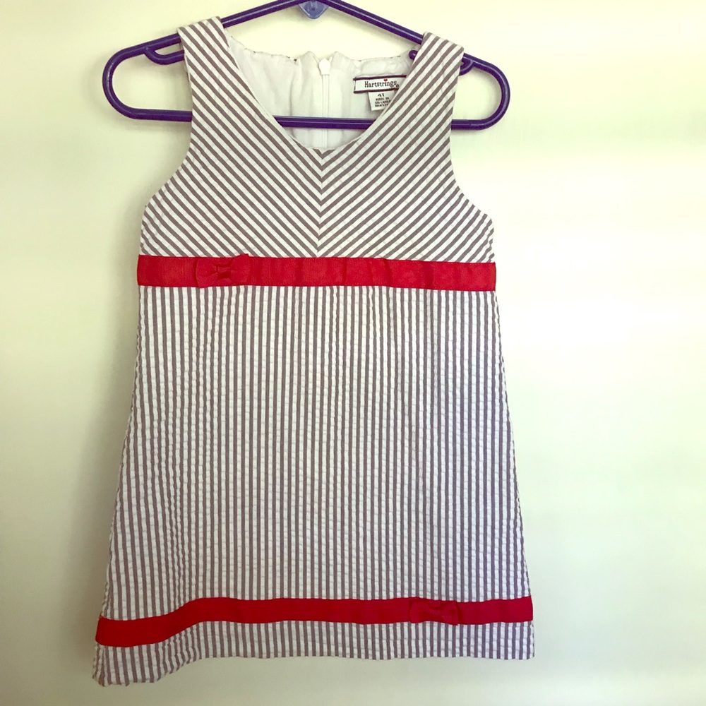 Hartstrings Seersucker Dress 4T